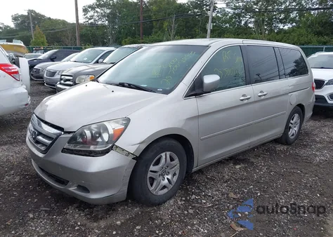 2007 Honda Odyssey Ex-L from USA, damaged, VIN 5FNRL38627B423831